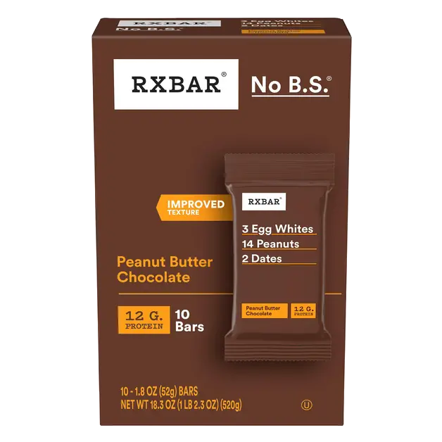 Peanut Butter Chocolate 12g Protein Bars - 10 ct