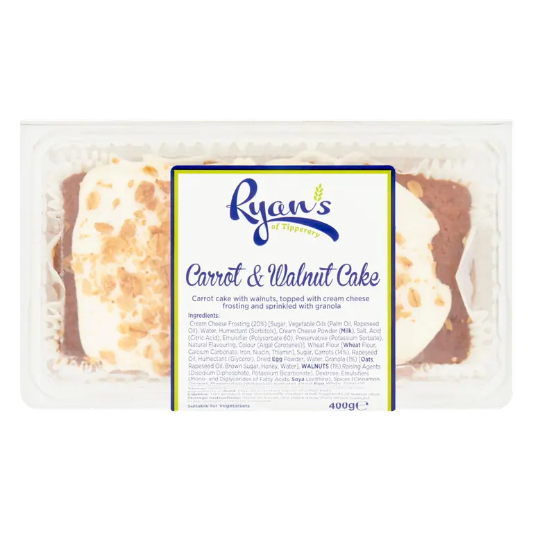 Ryan's of Tipperary Carrot & Walnut Cake 400g