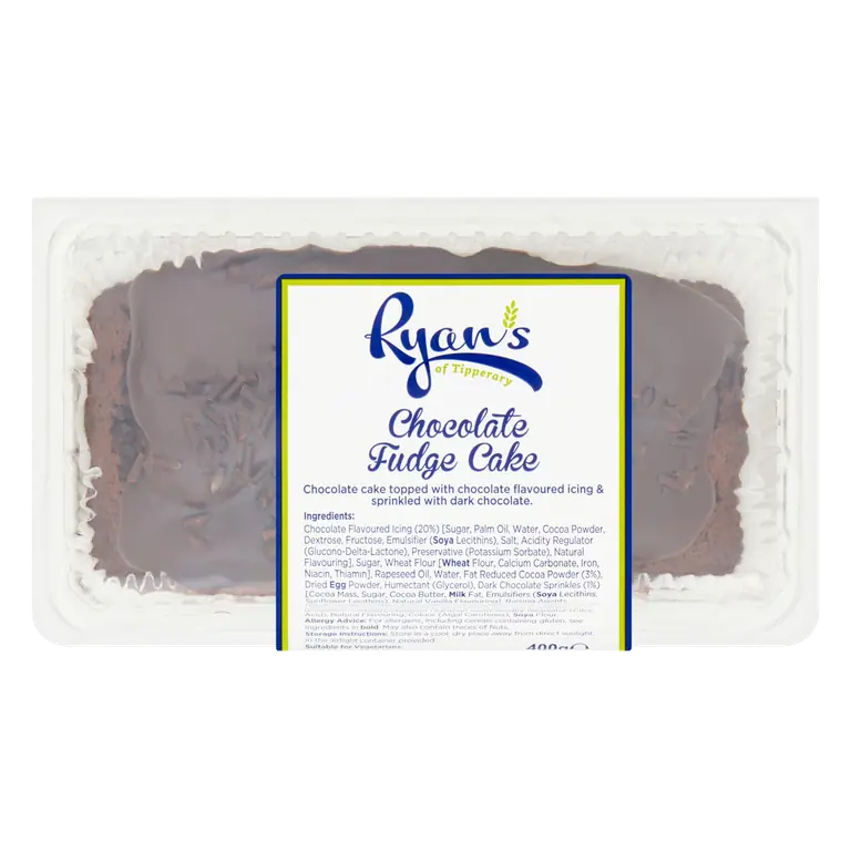 Ryan's of Tipperary Chocolate Fudge Cake 400g