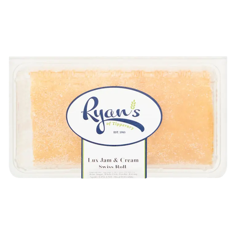 Ryan's of Tipperary Lux Jam & Cream Swiss Roll 450g