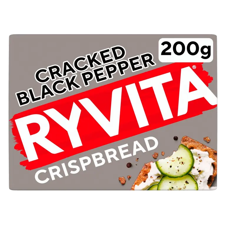 Crispbread Cracked Black Pepper Crackers
