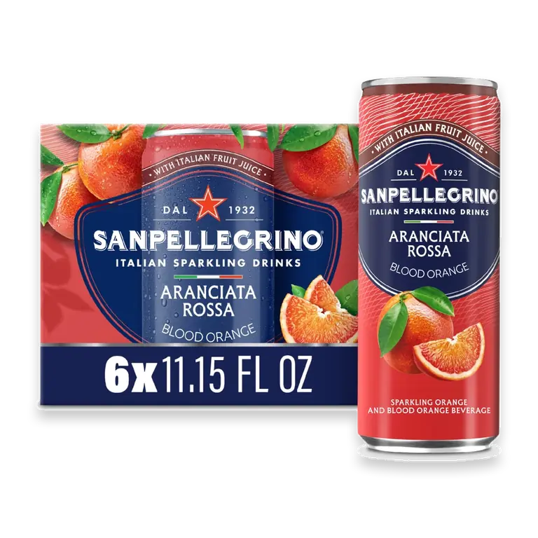 SANPELLEGRINO Flavored Water ARANCIATA ROSSA Can FrPk (4(6x330ml))