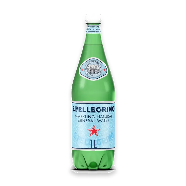 Sparkling Natural Mineral Water Plastic Bottle
