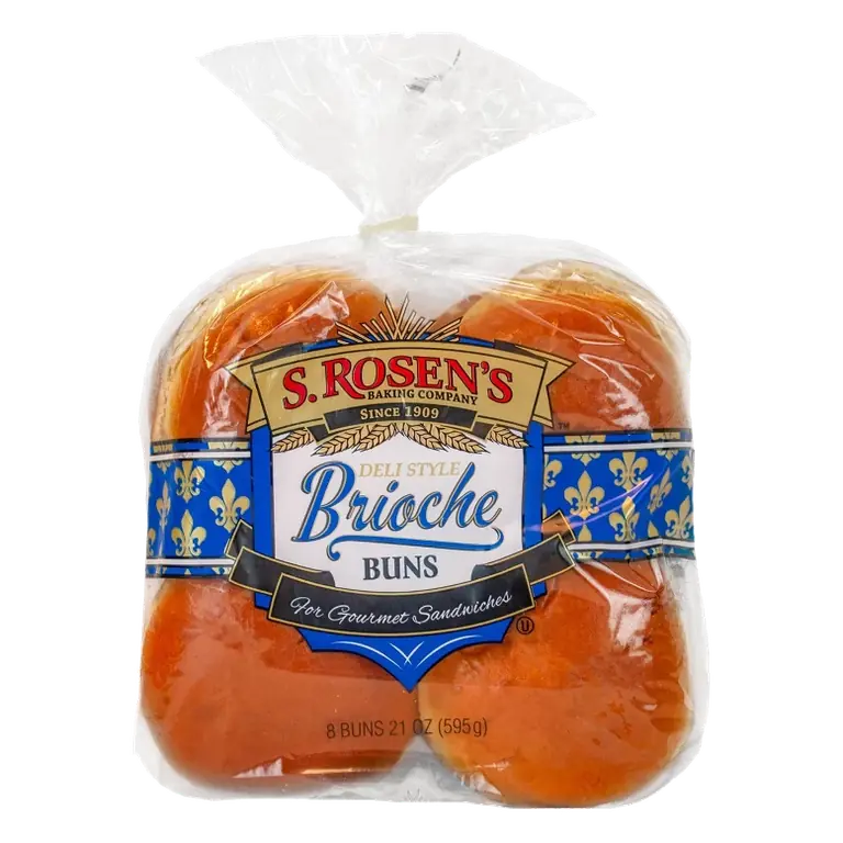 S. Rosen's Deli Style Brioche Buns, 21oz/8ct