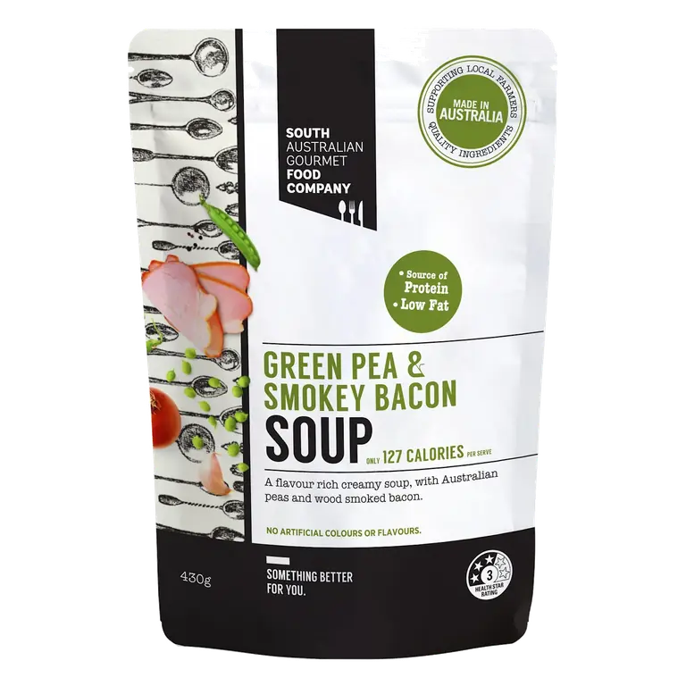 Green Pea & Smokey Bacon Soup