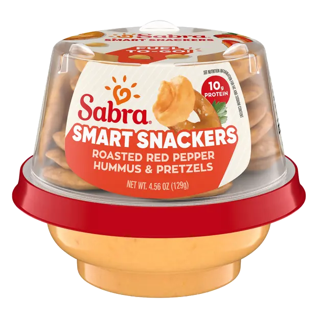 Snackers Roasted Red Pepper Hummus & Pretzels Single Cup