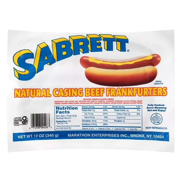 Natural Casing Beef Frankfurters