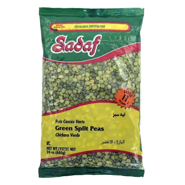 Sadaf Green Split Peas, 24oz