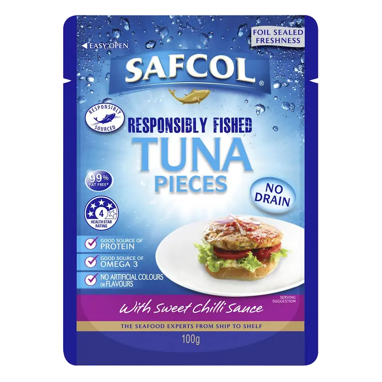 Responsibly Fished Tuna Pieces with Sweet Chilli Sauce