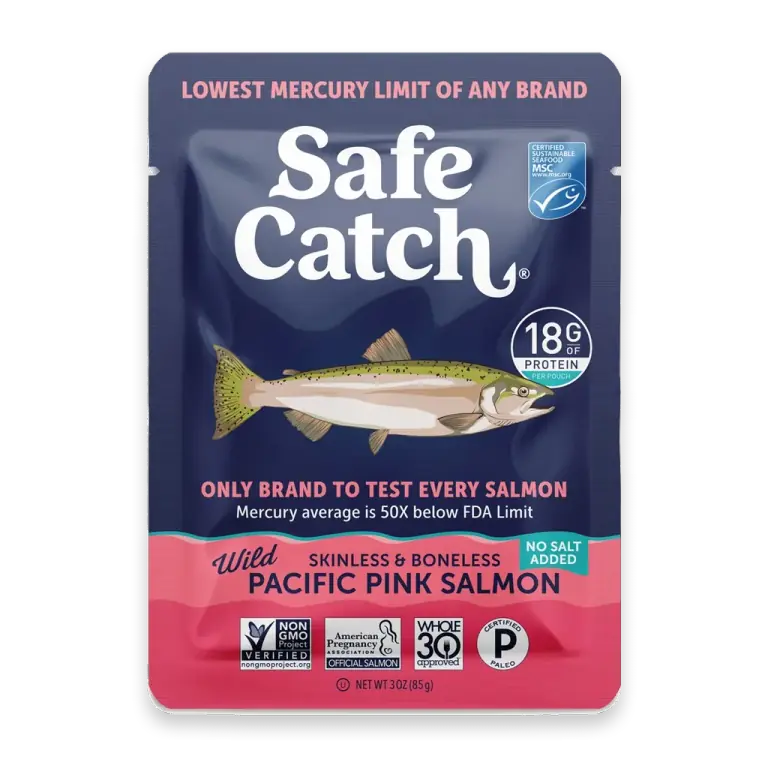 Wild Pink Salmon, No Salt Added - Single Serve Pouch