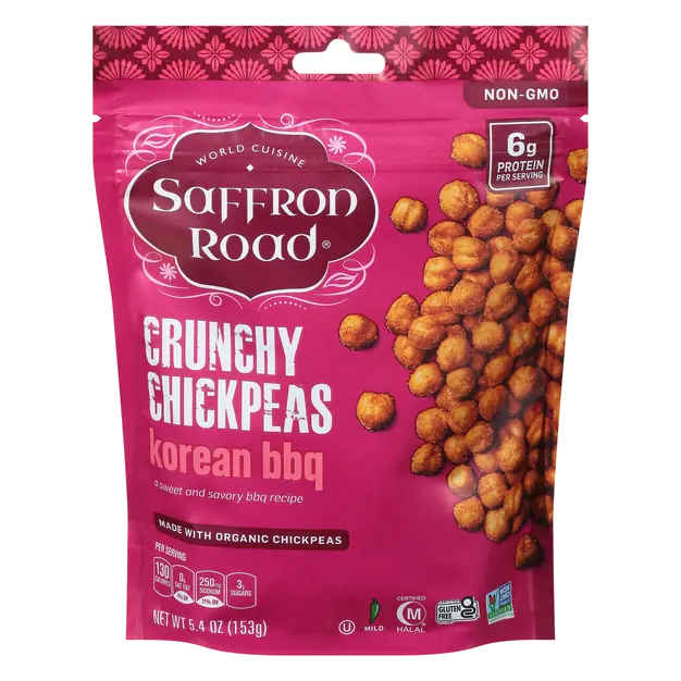Dried Crunchy Chickpeas Korean BBQ Organic