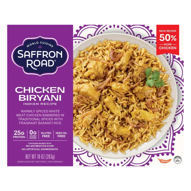 Gluten Free Chicken Biryani with Basmati Rice Frozen Meal