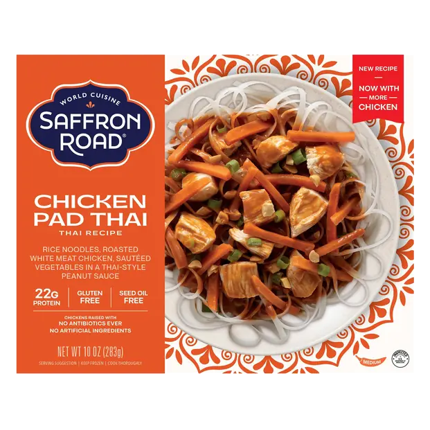 Gluten Free Medium Chicken Pad Thai with Rice Noodles Frozen