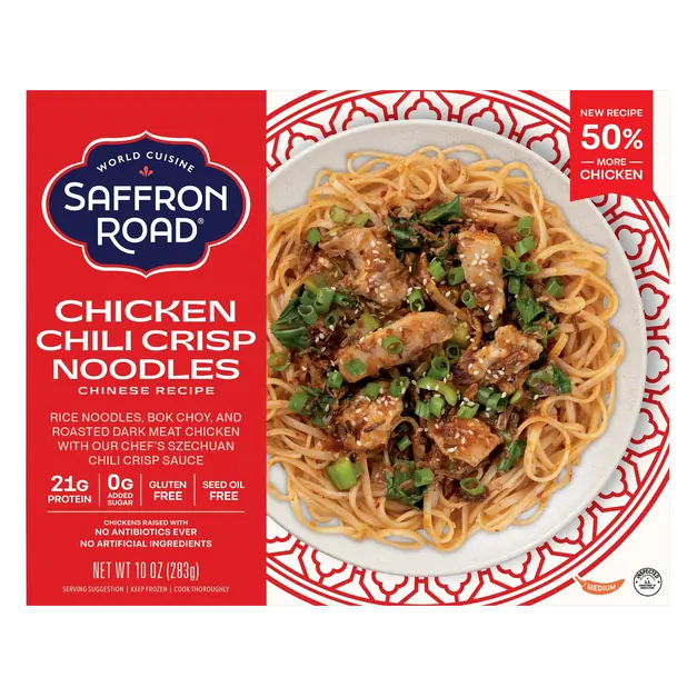Medium Chinese Recipe Chicken Chili Crisp Noodles Frozen Meal