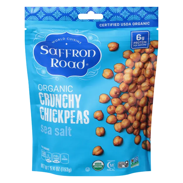 Organic Dried Crunchy Sea Salt Chickpeas