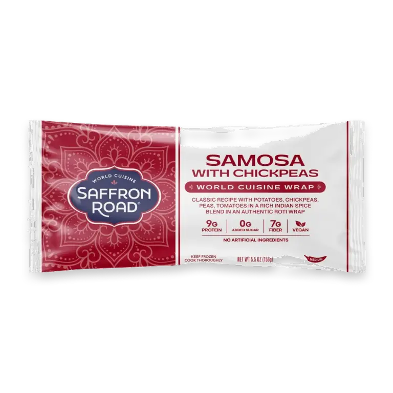 Samosa with Chickpeas Vegan Frozen Artisan Wrap