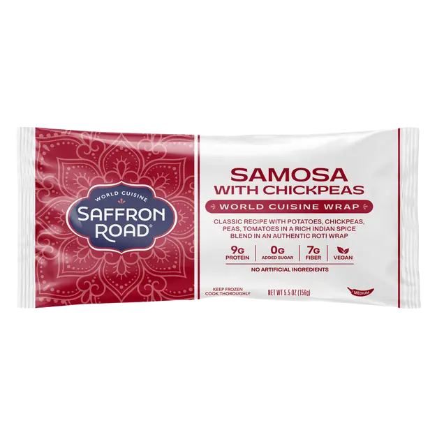 Vegan Samosa with Chickpeas Artisan Wrap Frozen