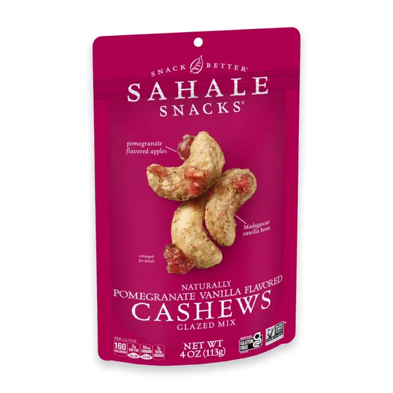 Pomegranate Vanilla Flavored Cashews Glazed Mix