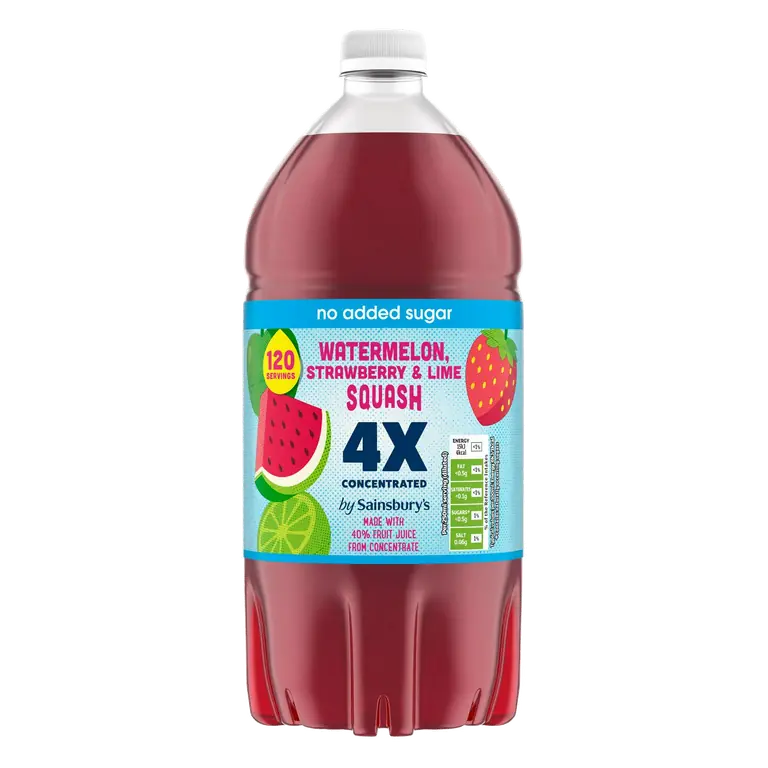 1.5L Watermelon, Strawberry & Lime Squash