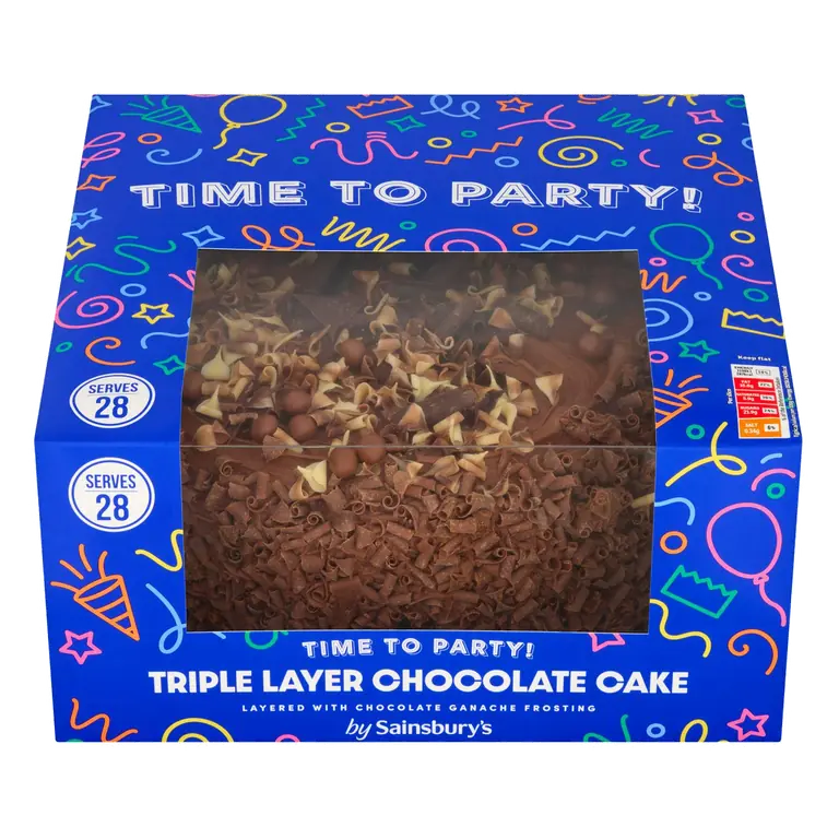 1.843 kg Time to Party Triple Layer Chocolate Cake