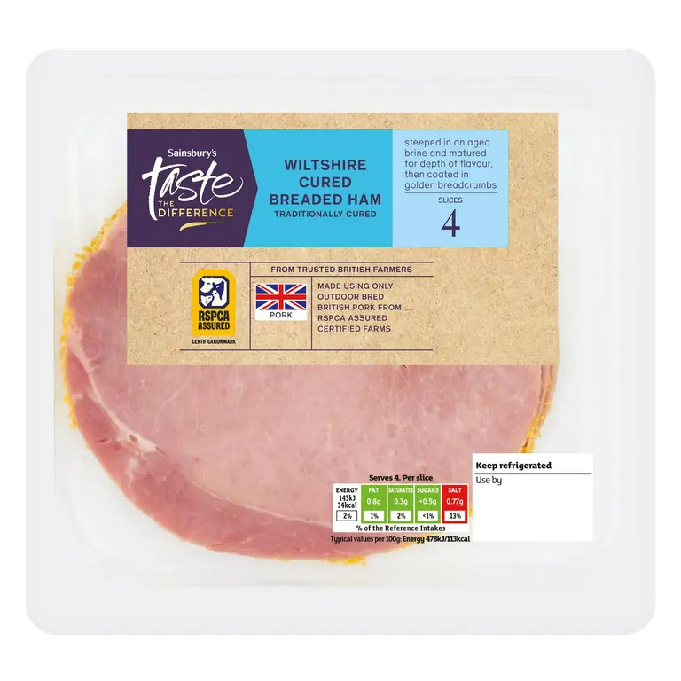 120g Wiltshire Cured Breaded Ham, Taste the Difference