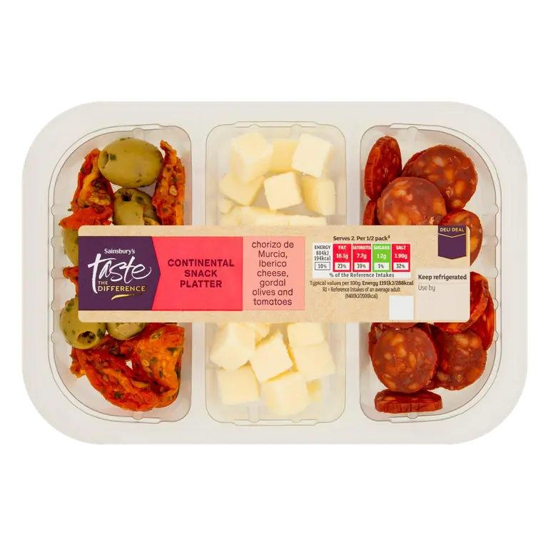 135g Continental Snacking Platter, Taste the Difference