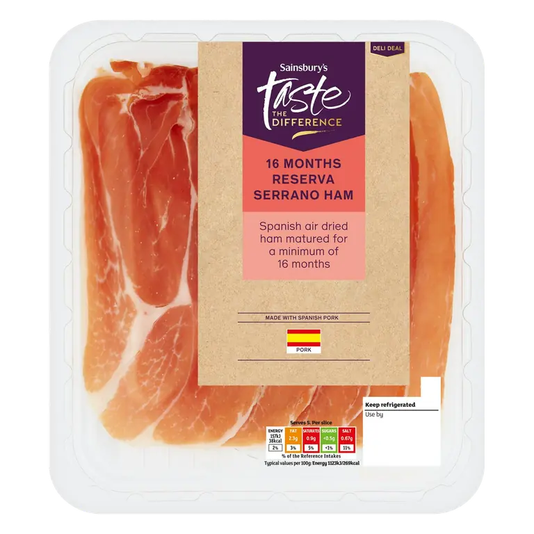 16 Month Reserve Serrano, Taste the Difference 70g