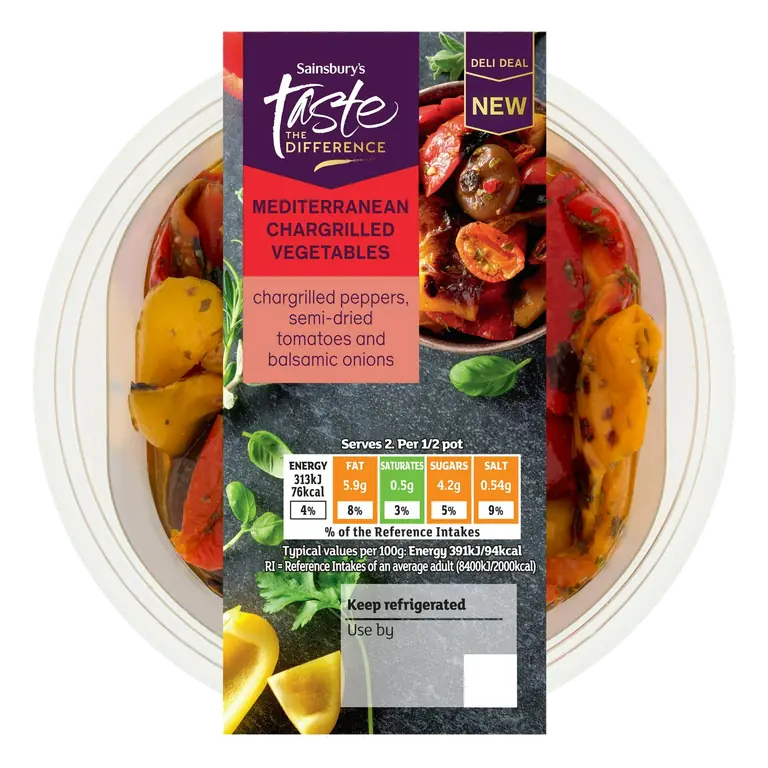 160g Mediterranean Chargrilled Vegetables, Taste the Difference
