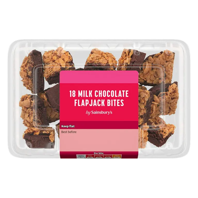 18 x Milk Chocolate Flapjack Mini Bites