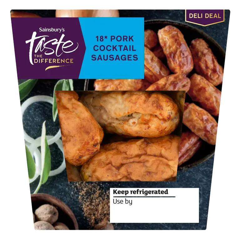 18 x Pork Cocktail Sausages, Taste the Difference 198g