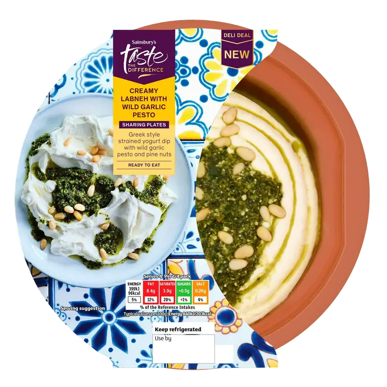 190g Labneh with Wild Garlic Pesto, Taste the Difference
