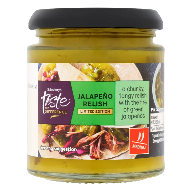 195g Jalapeno Relish, Limited Edition, Taste the Difference