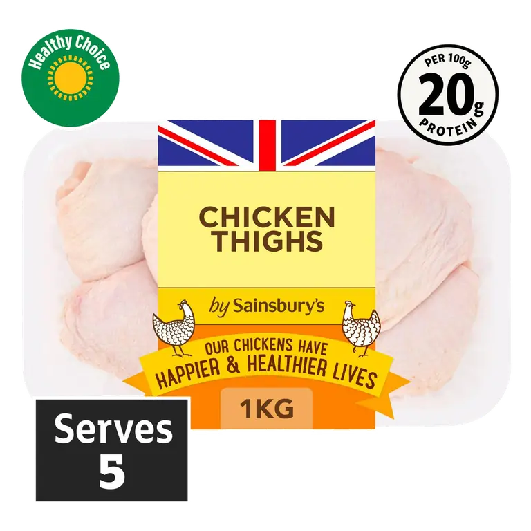 1kg British Fresh Chicken Skin on Thighs