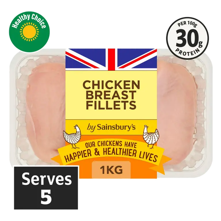 1kg British Fresh Skinless & Boneless Chicken Breast Fillets