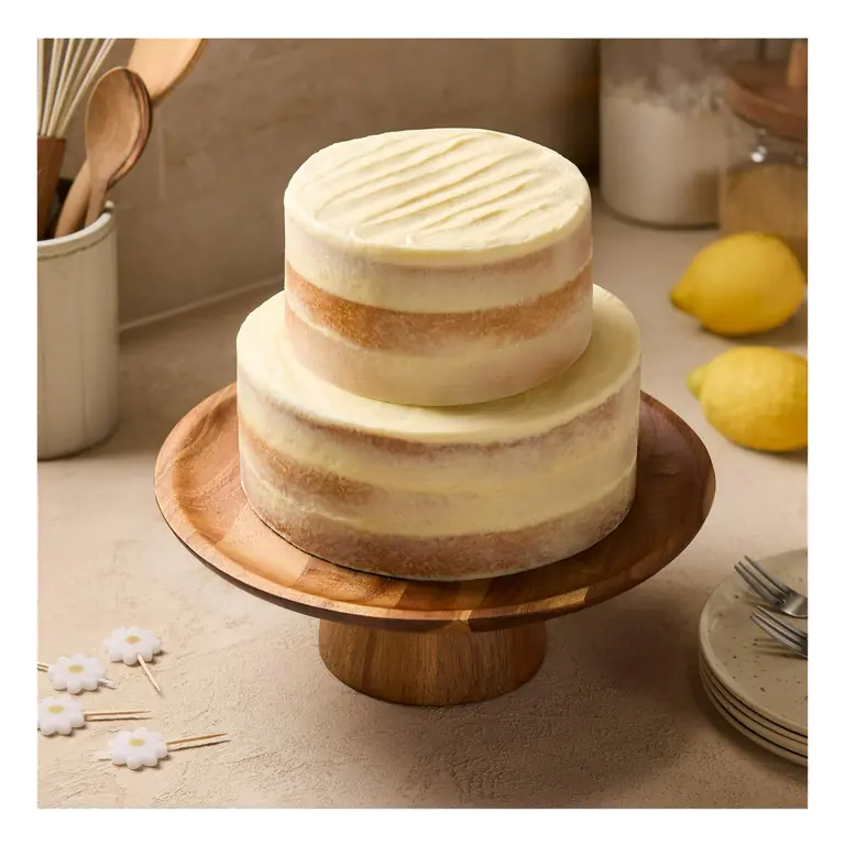 2.2kg Two Tier Lemon Drizzle Naked Cake, Taste the Difference