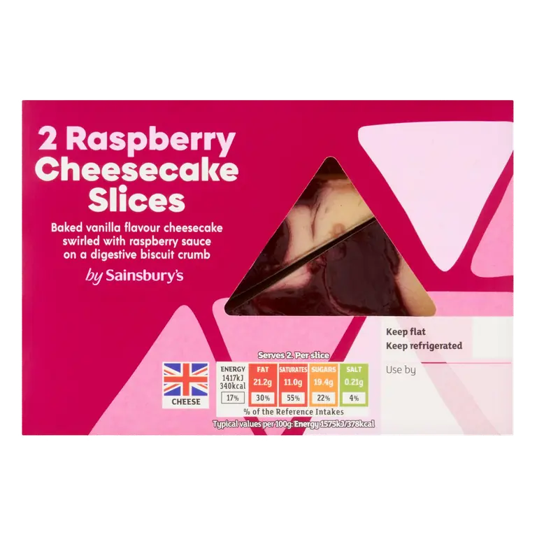 2 x 90g Raspberry Cheesecakes