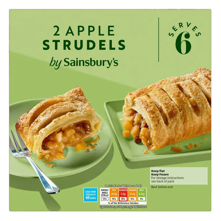 2 x Apple Strudels 600g