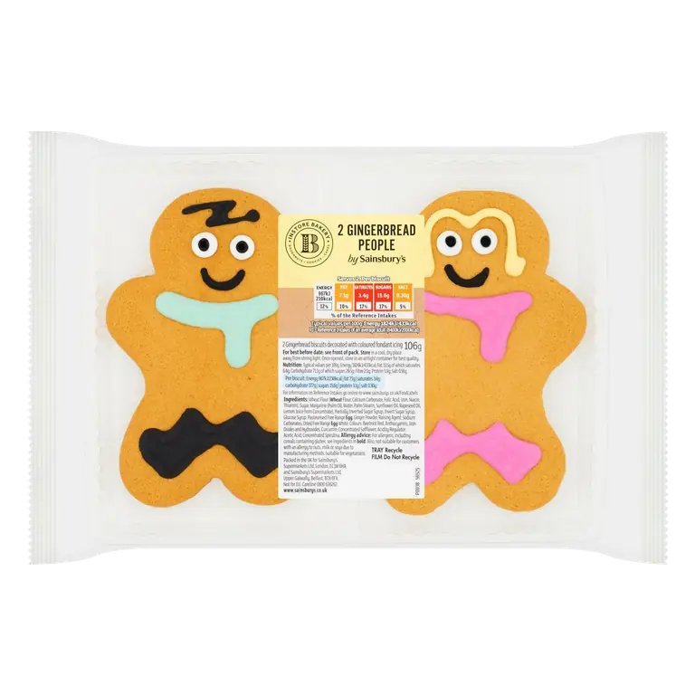 2 x Gingerbread People 106g