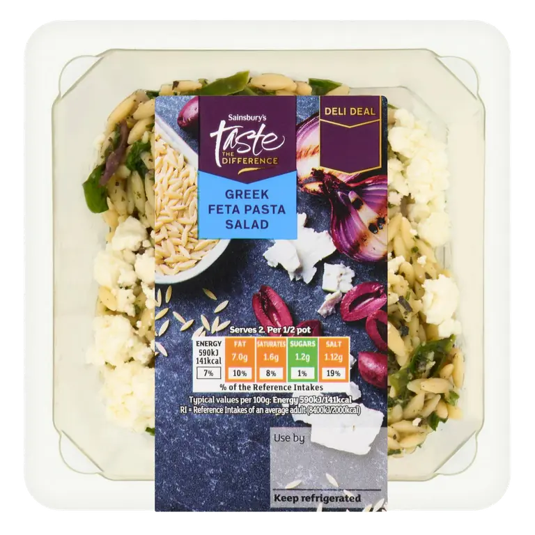 200g Greek Feta Pasta Salad, Taste the Difference