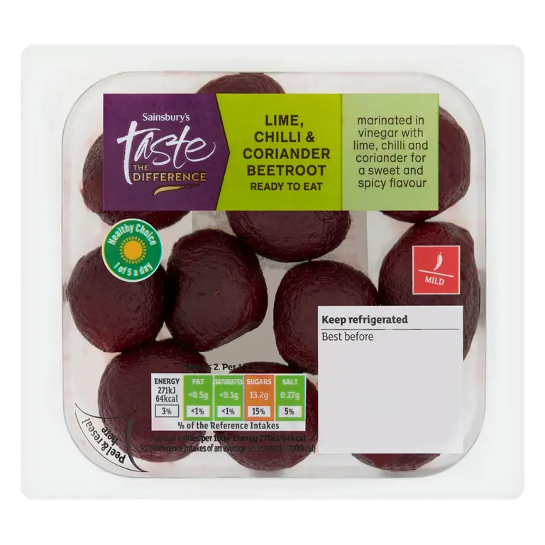 200g Lime, Chilli Coriander Beetroot Salad, Taste the Difference