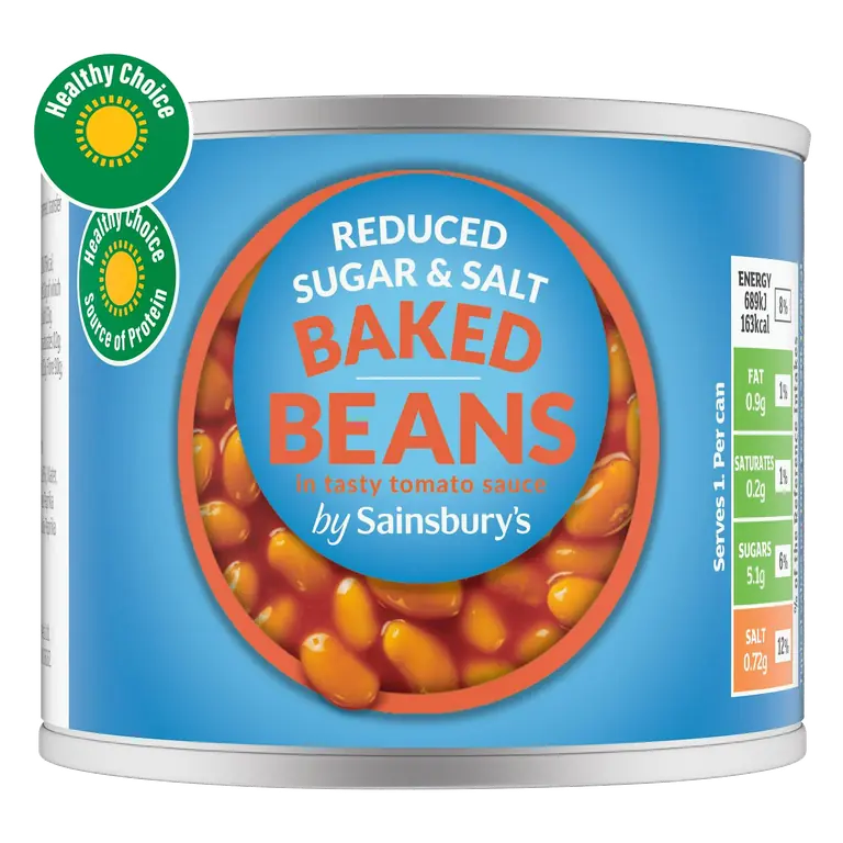 215g Tasty Tomato Sauce Reduced Sugar & Salt Baked Beans