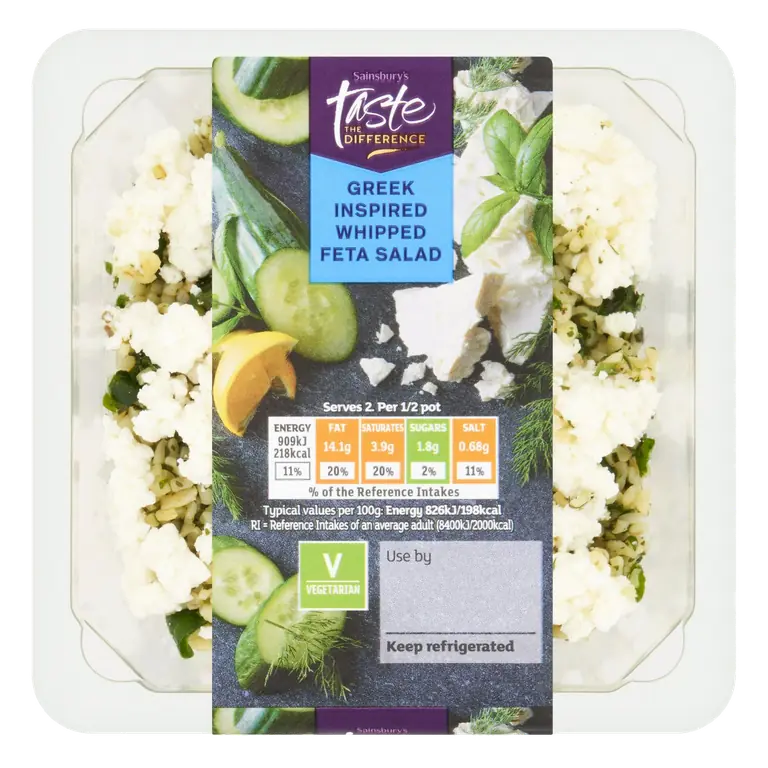 220g Greek Inspired Whipped Feta Salad, Taste the Difference