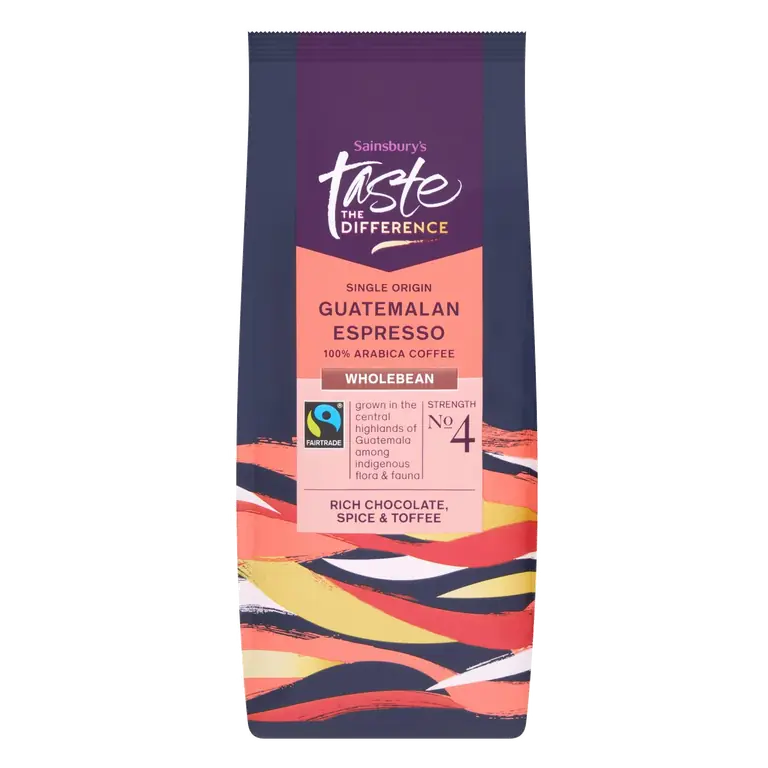 227g Guatemalan Espresso Wholebean Coffee, Taste the Difference