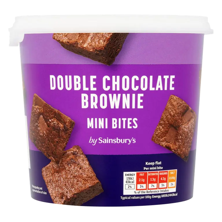 240g Double Chocolate Brownie Mini Bites Tub