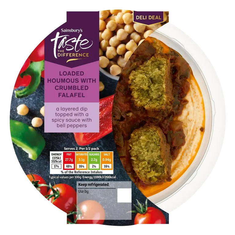 250g Crumbled Falafel Loaded Houmous, Taste the Difference