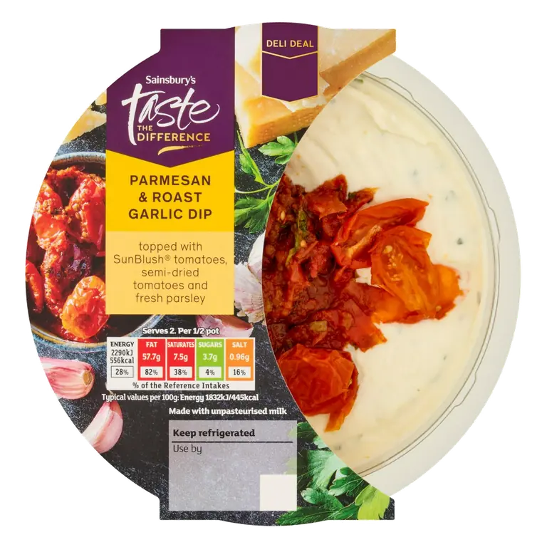 250g Parmesan & Roast Garlic Dip, Taste the Difference