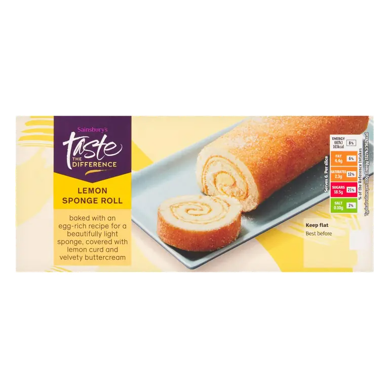 270g Lemon Sponge Roll, Taste the Difference