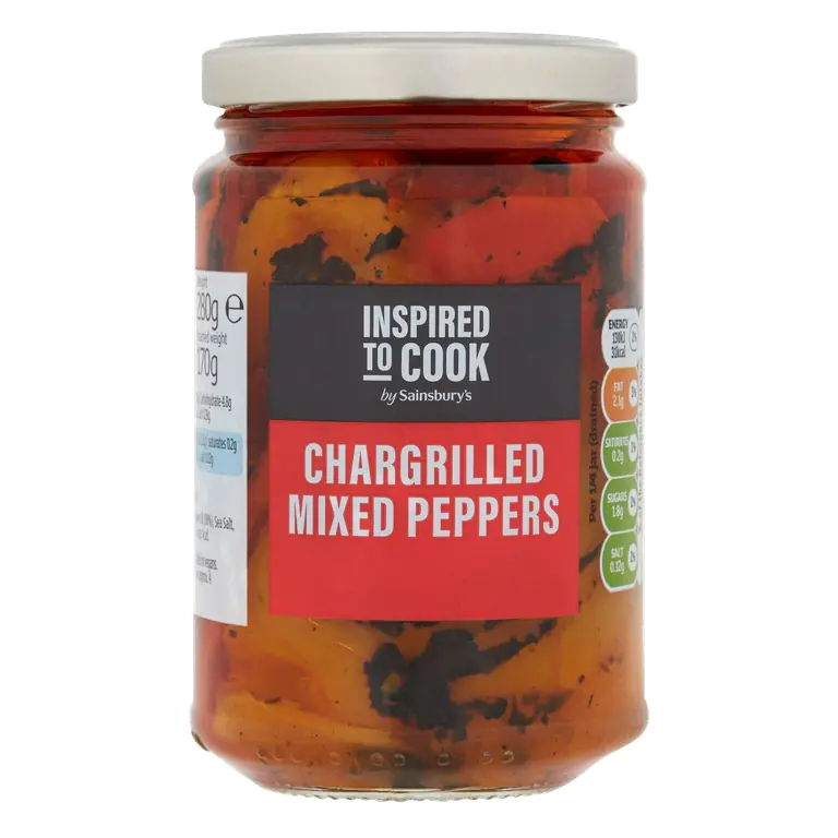 280g Chargrilled Mixed Peppers, Inspired to Cook