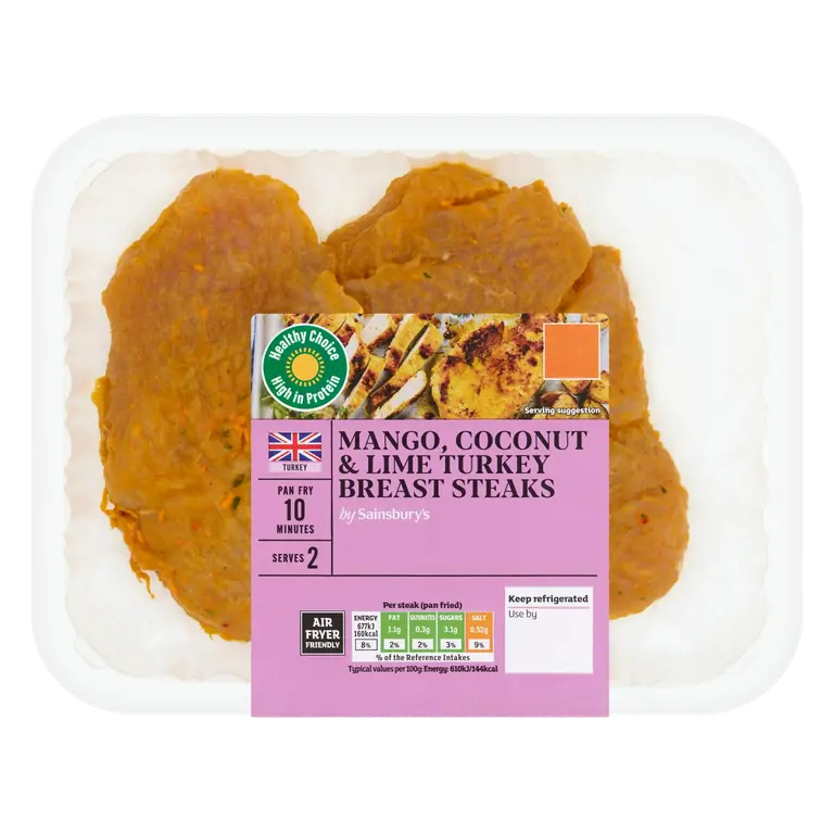 294g Mango Coconut & lime Turkey Steaks