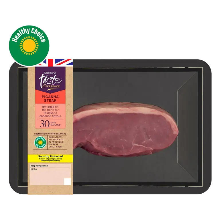 30 Days Matured British Beef Picanha Steak, Taste the Difference 225g